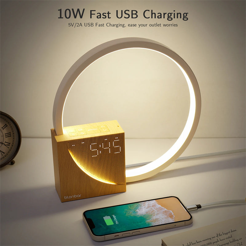 Bedside Lamp with Natural Sounds and Alarm Clock by ILuvium